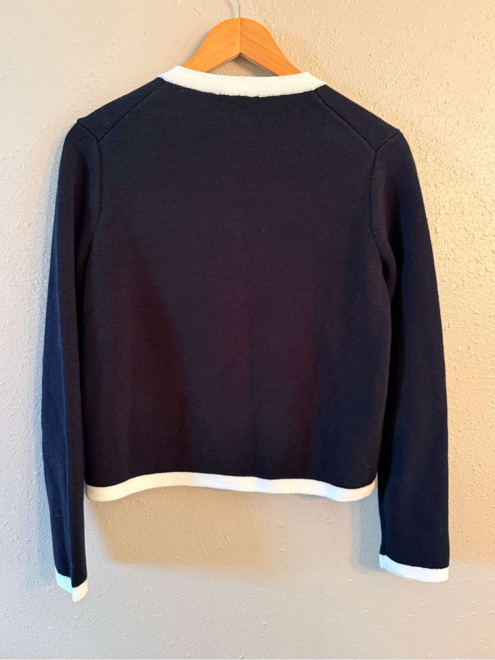 Quince Organic Cotton Sweater Jacket Black Small - Picture 5 of 9